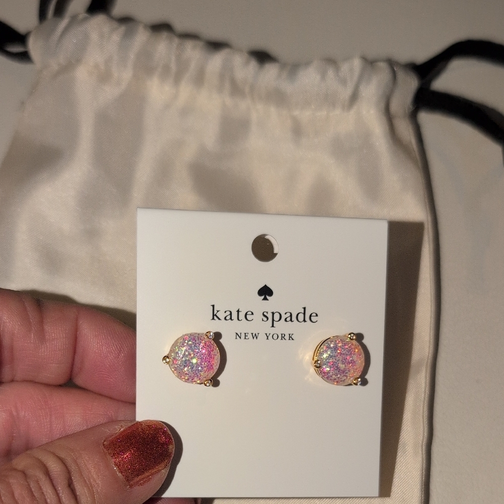 Kate Spade Multicolor Glitter Stud Earrings